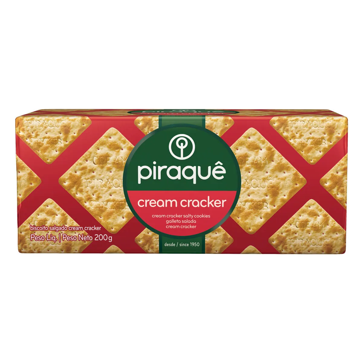 Biscoito Cream Cracker Piraquê 200g