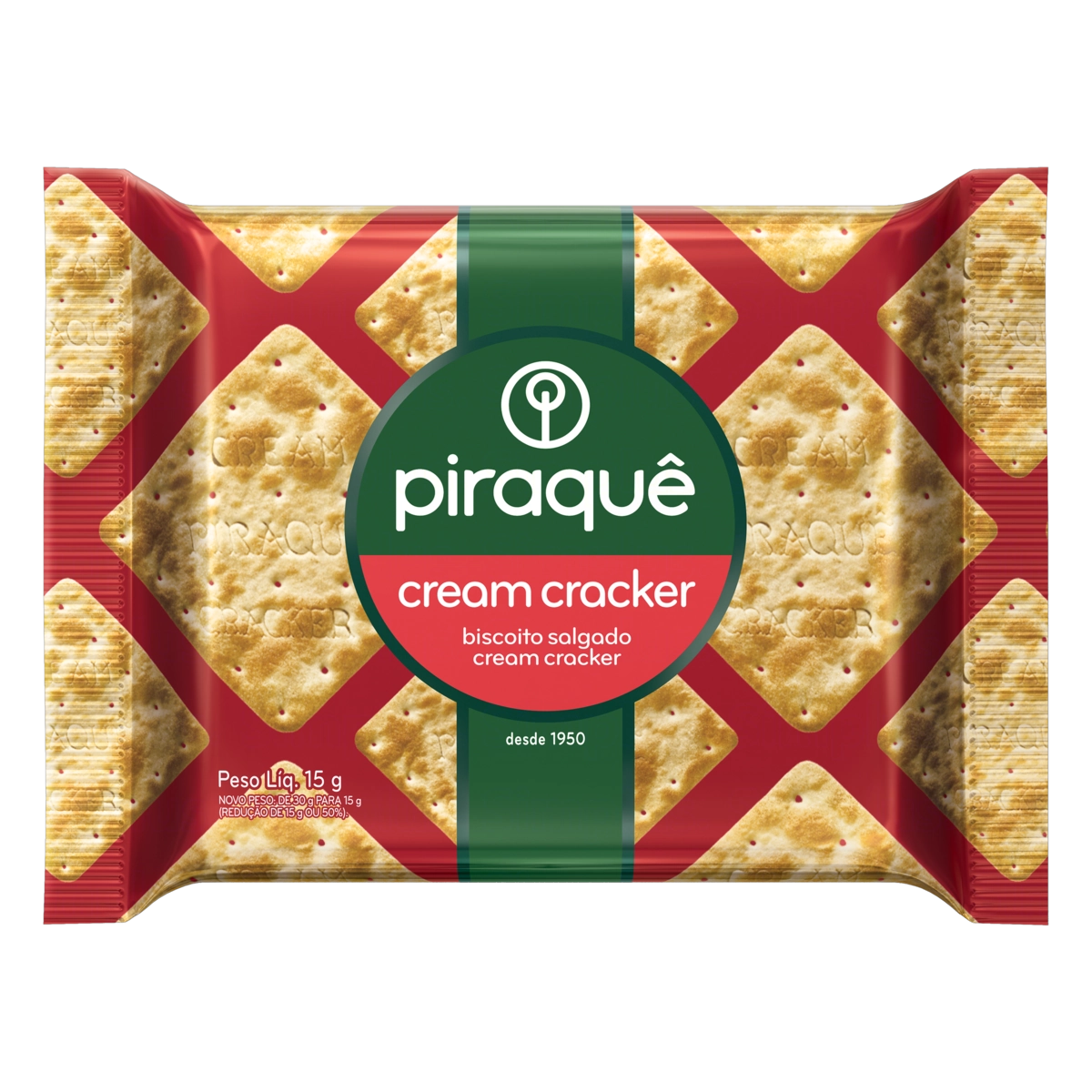 Biscoito Cream Cracker Piraquê Pacote 15g