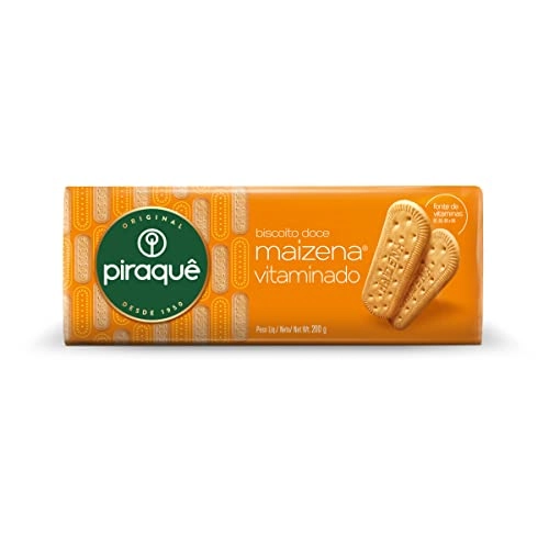 Biscoito Maizena Vitaminado Piraquê Pacote 200g
