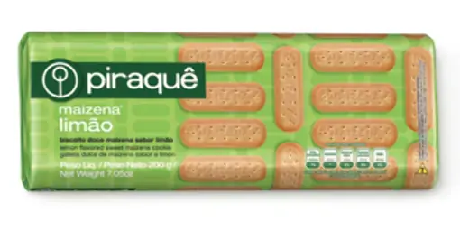 Biscoito Piraque 200g Maizena Limao
