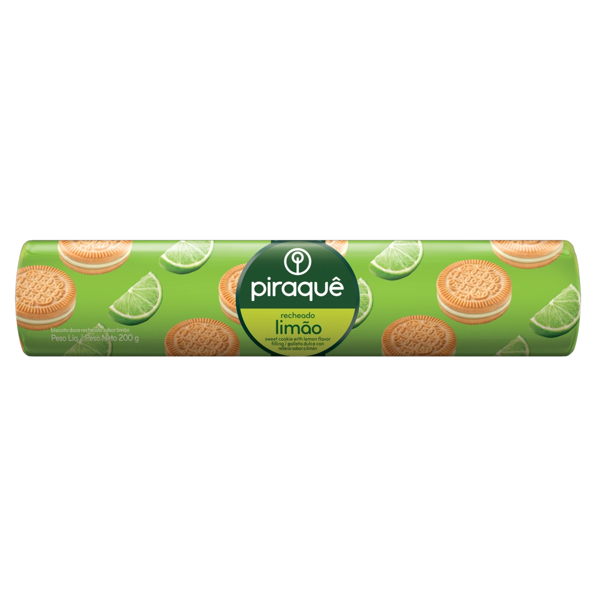 Biscoito Recheio Limão Piraquê Pacote 200g