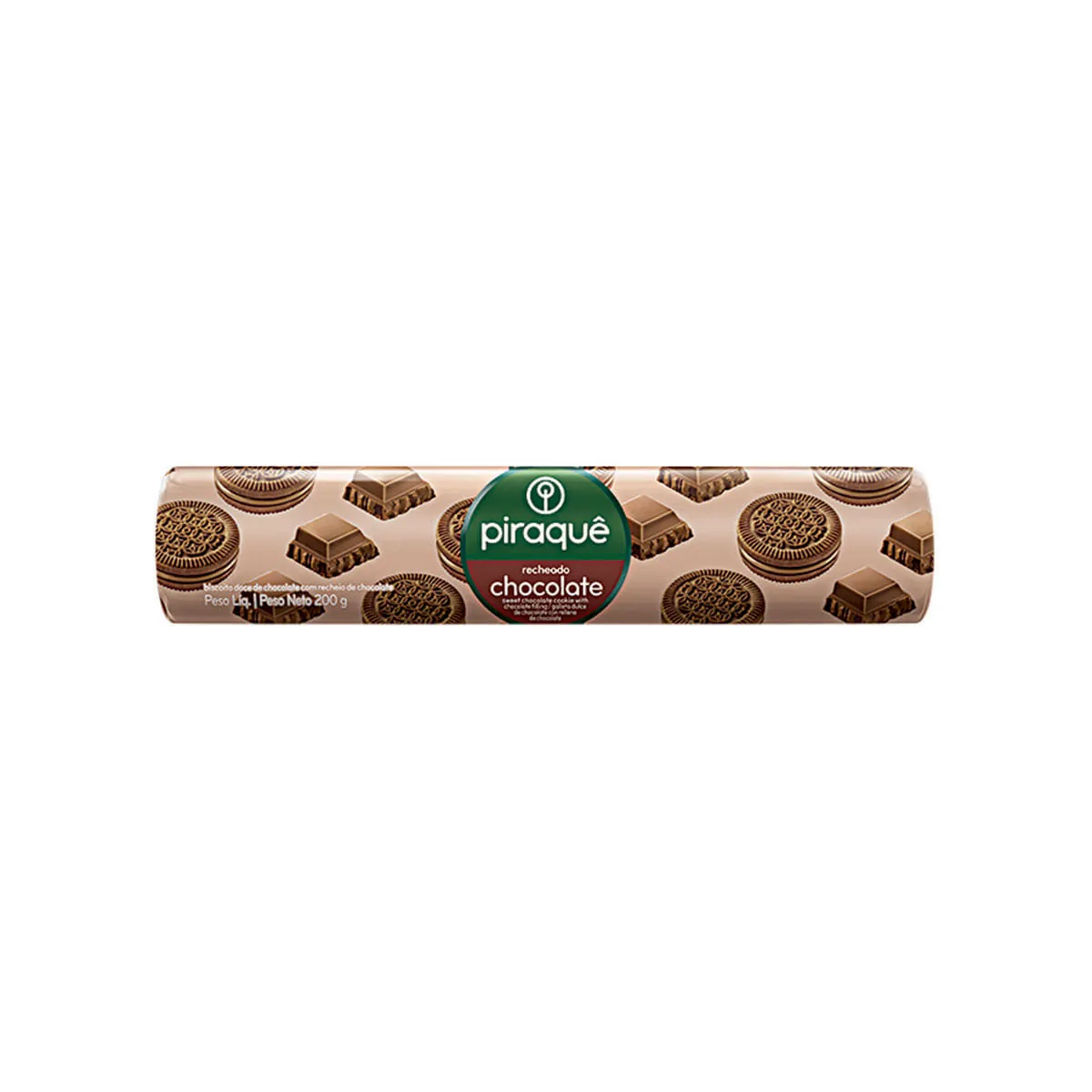 Biscoito Recheado de Chocolate Piraquê 200g