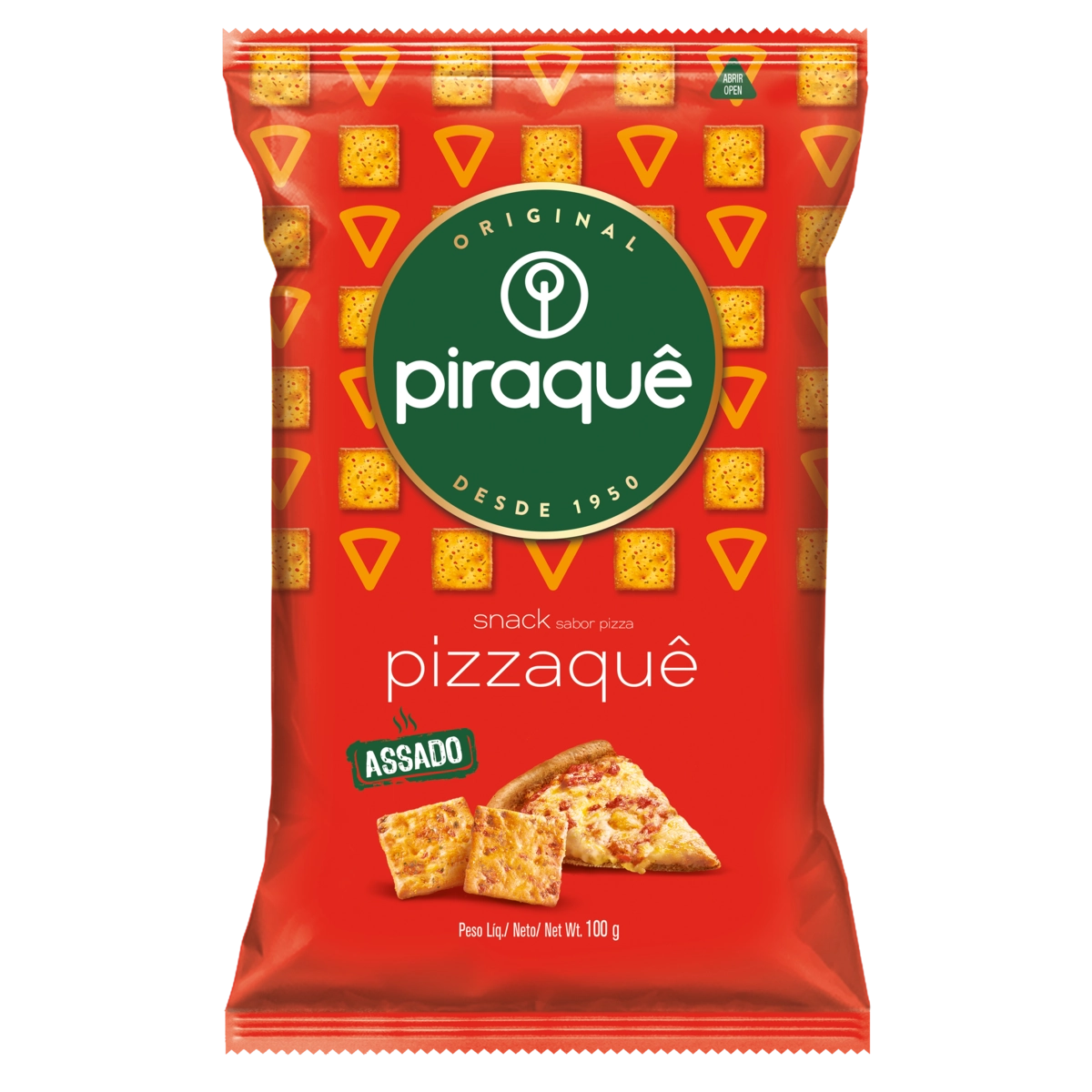 Biscoito salgado Piraquê Pizzaque 100g