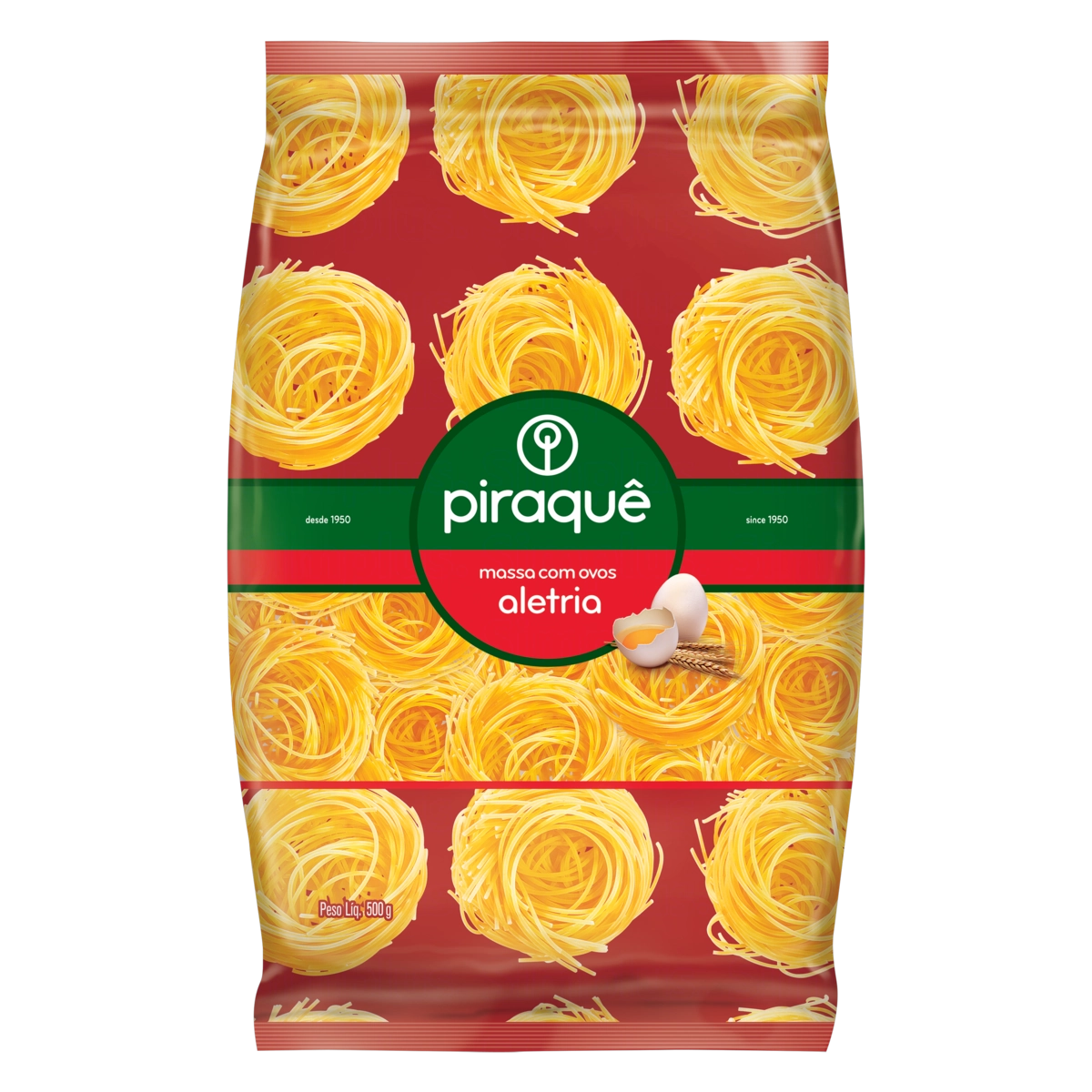 Macarrão Com Ovos Aletria Piraquê Pacote 500g