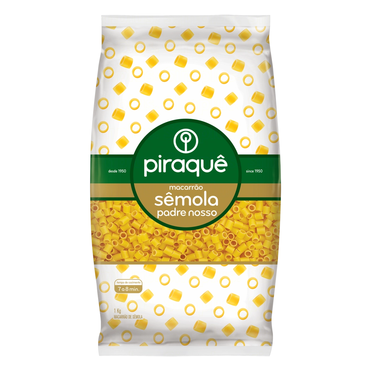 Macarrão De Sêmola Padre Nosso Piraquê Pacote 1kg