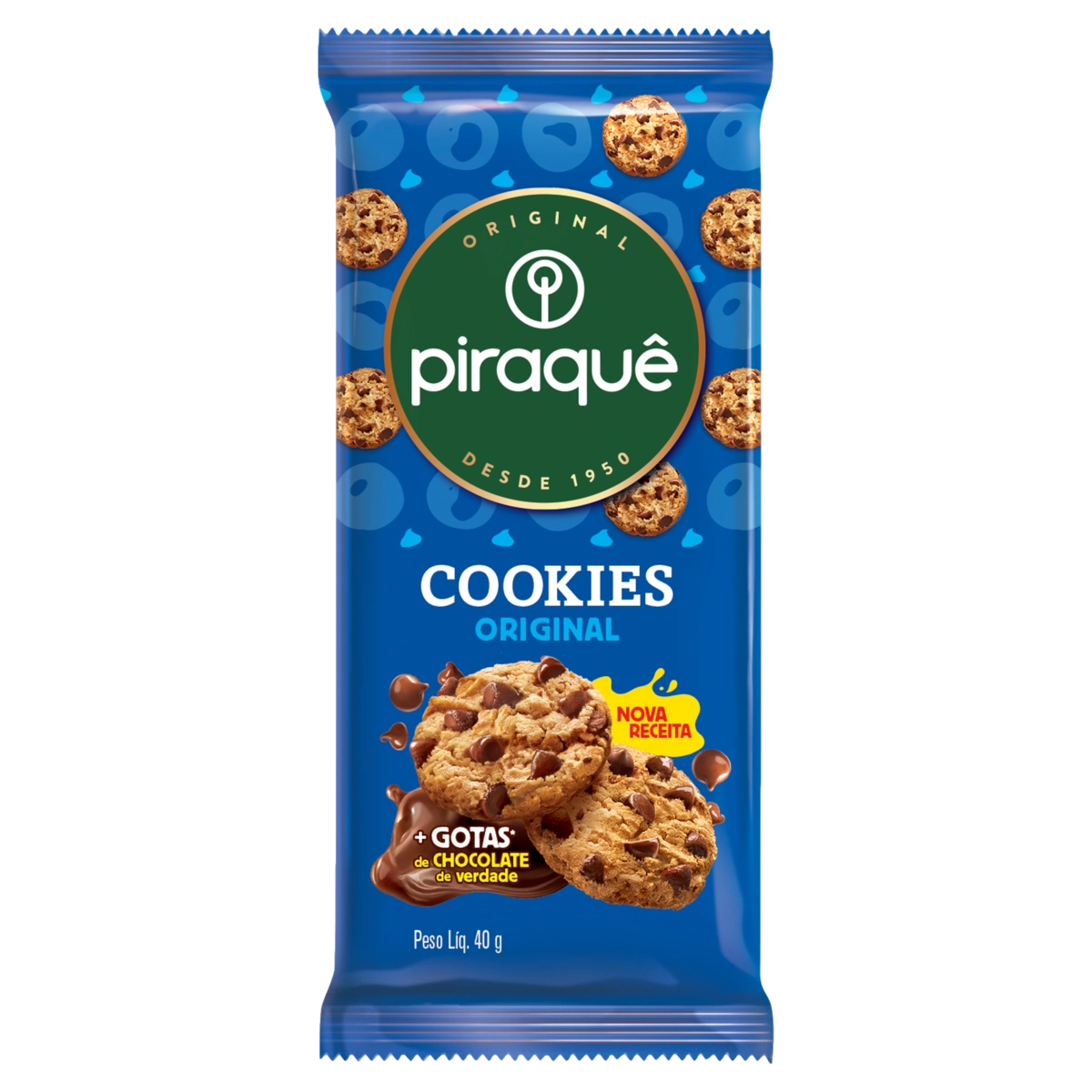Biscoito Cookie Original Piraquê Pacote 40g