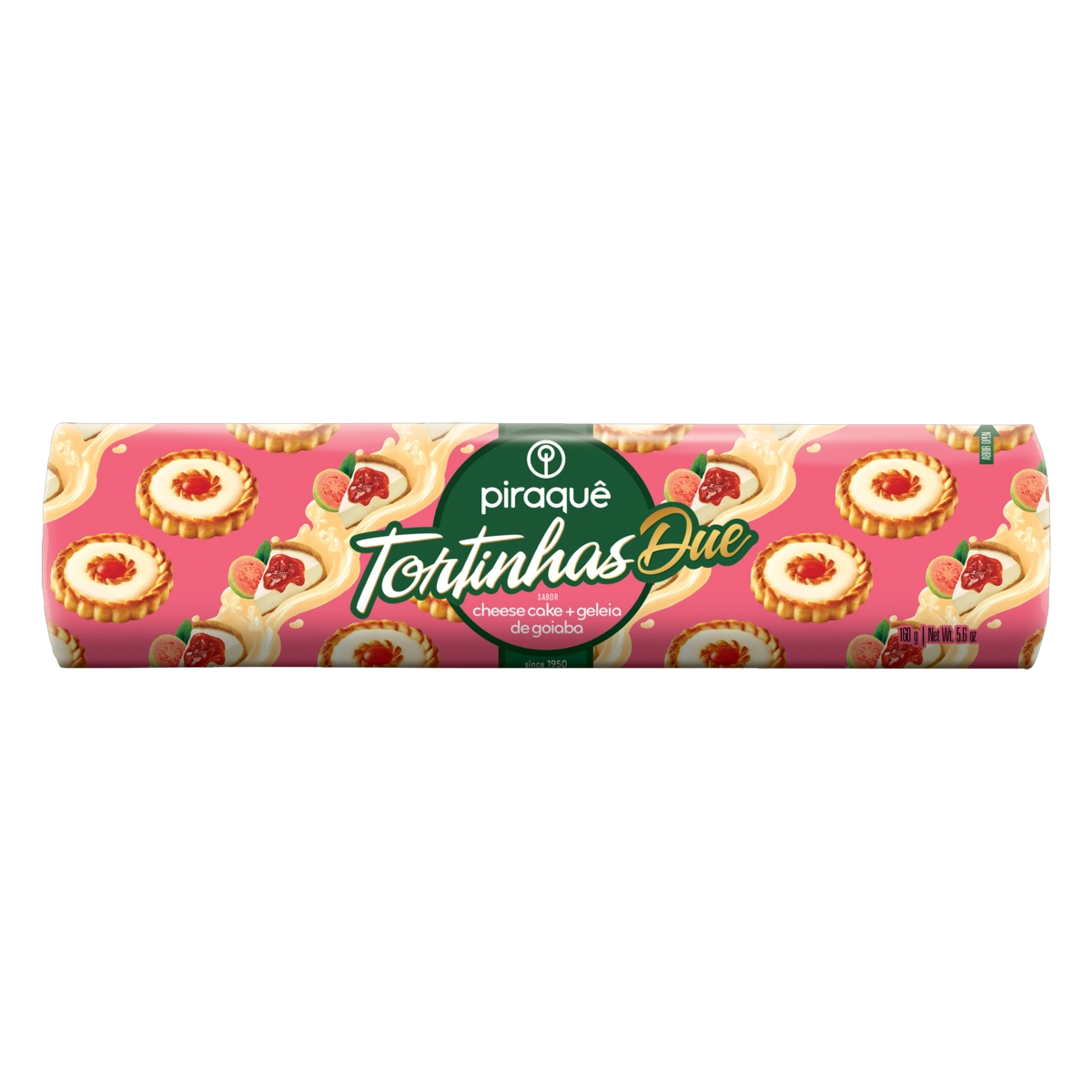 Biscoito Recheio Cheesecake E Geleia De Goiaba Piraquê Tortinhas Due Pacote 160g