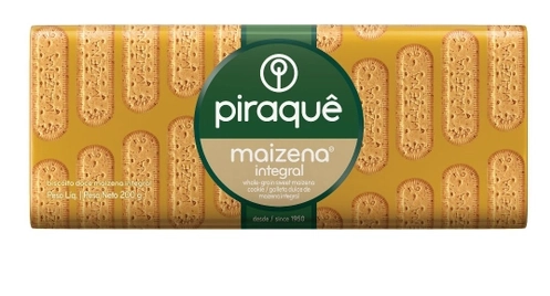 Biscoito Maizena Integral Piraquê Pacote 175g