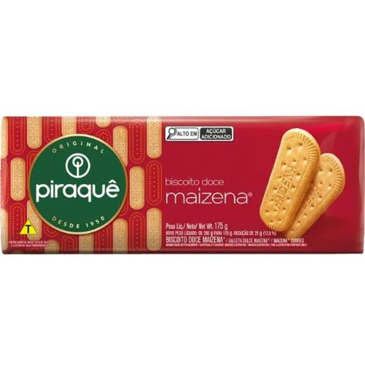 Biscoito Maizena Piraquê Pacote 175g