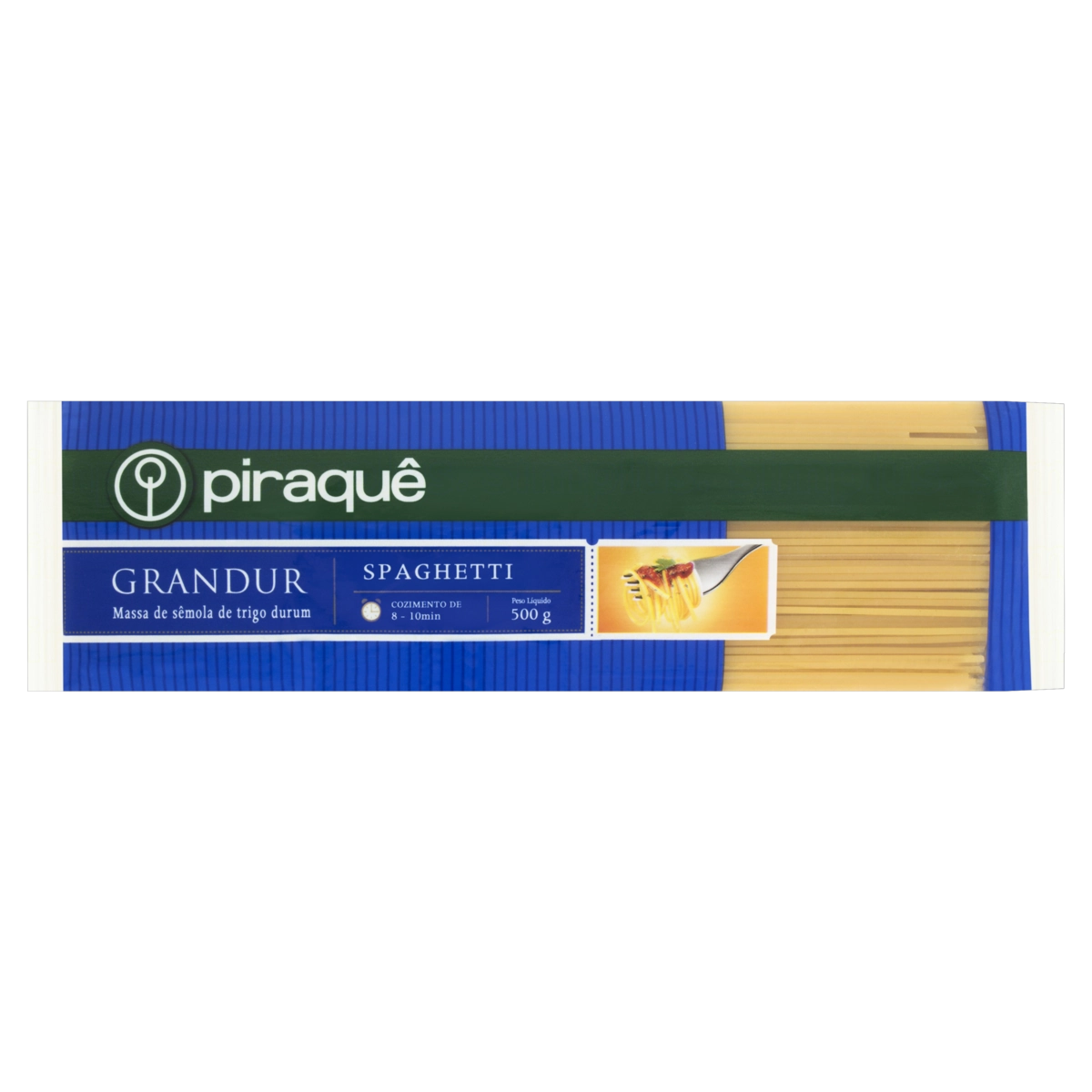 Macarrão De Sêmola Grano Duro Espaguete Piraquê Grandur Pacote 500g