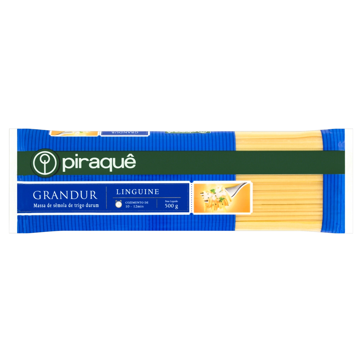 Macarrão De Sêmola Grano Duro Linguine Piraquê Grandur Pacote 500g
