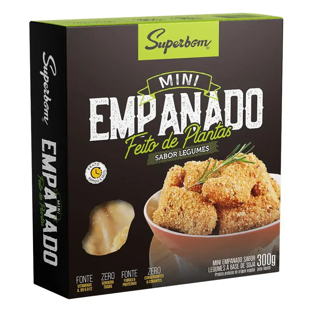 Mini Empanado Vegan Superbom Legumes 300g
