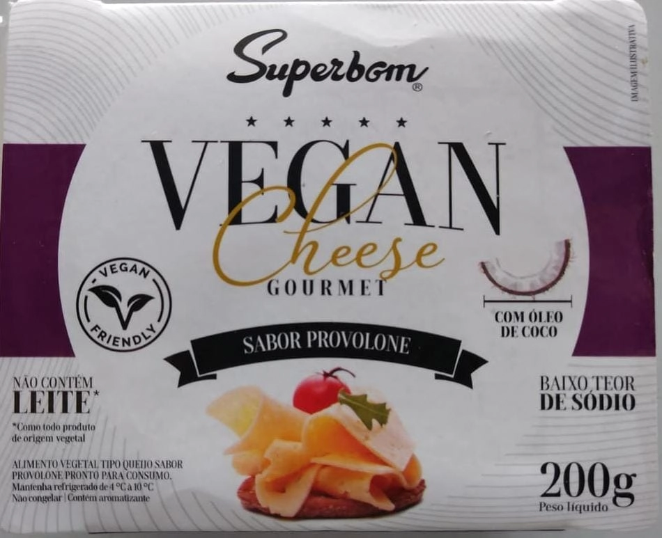 Vegan Cheese Provolone Superbom Gourmet Bandeja 200g