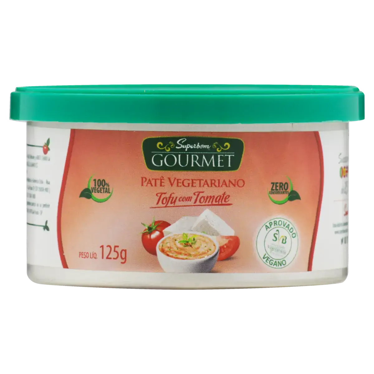 Patê Tofu Com Tomate Superbom Gourmet Pote 125g