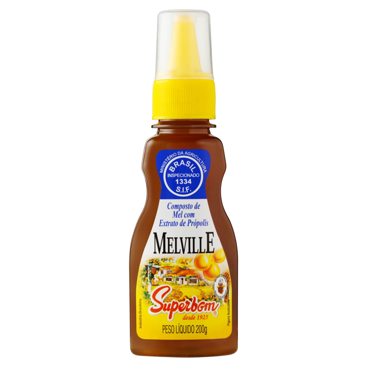 Mel De Abelha Com Própolis Melville Superbom 200ml