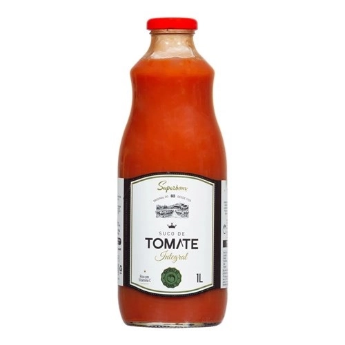 Suco de Tomate Integral SUPERBOM Garrafa 1 Litro