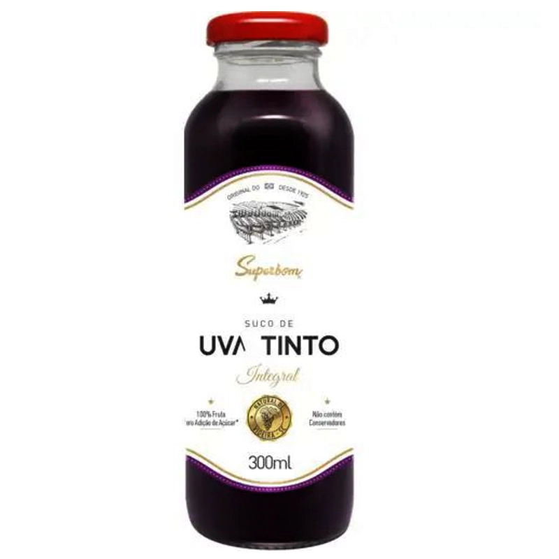 Suco De Uva Tinto Integral 300ml Superbom
