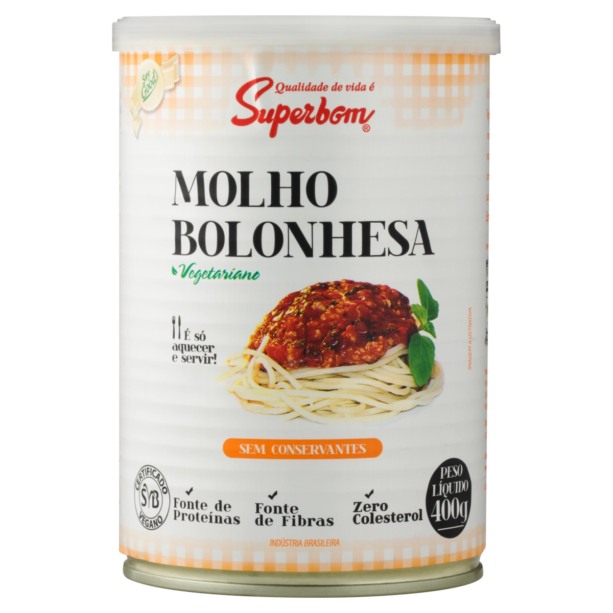 Molho De Tomate Bolonhesa Superbom Lata 400g