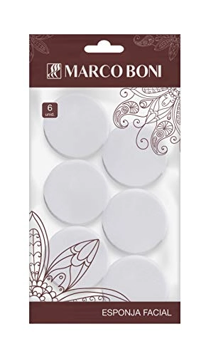 Kit 6 Esponjas Faciais Látex Acabamento Perfeito Marco Boni