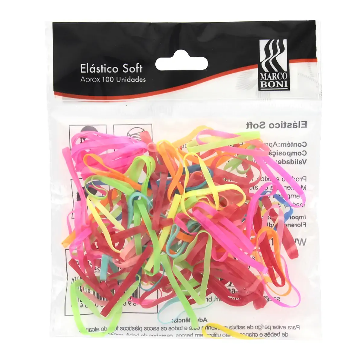 Elasticos Soft Color Pct 100un 8253/mb