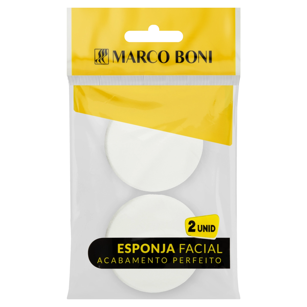 Kit Com 2 Esponjas Faciais De Maquiagem Em Látex Marco Boni