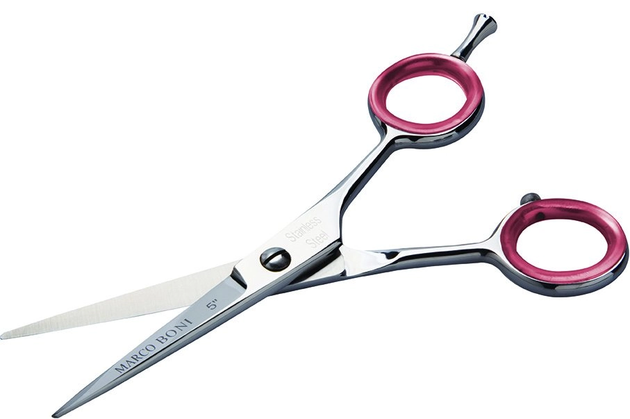 Tesoura Profissional Para Cabelos Fio Liso 5 Inox Marco Boni