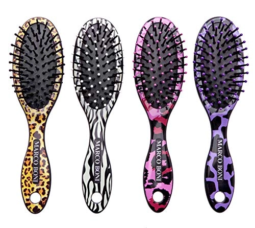 Escova Para Cabelo Oval Marco Boni Animal Print