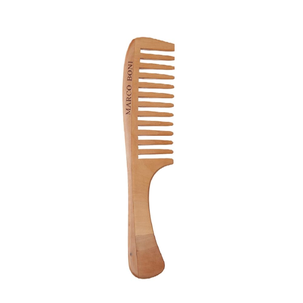 Pente De Madeira Woodline Premium Dentes Largos Marco Boni
