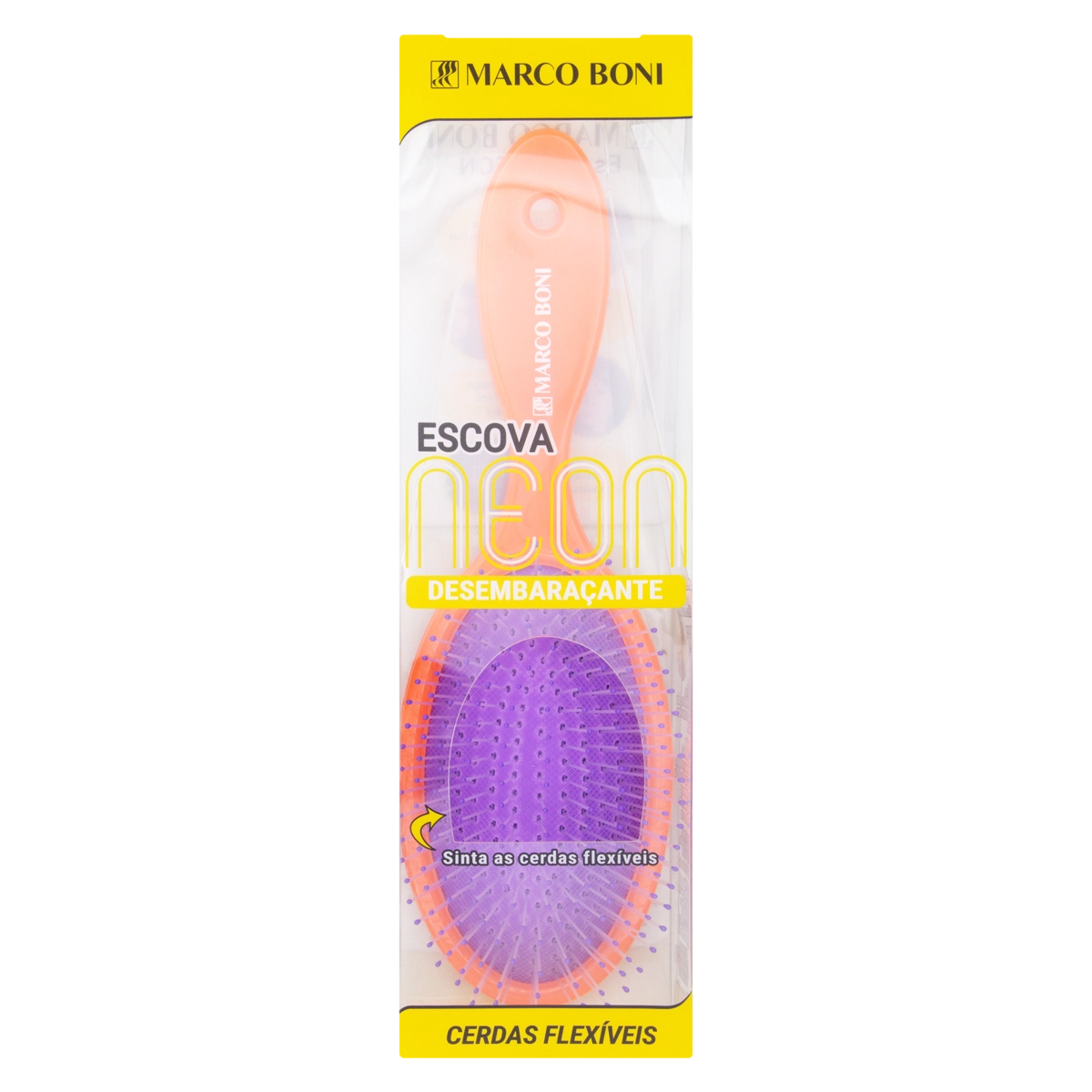 Escova Para Cabelo Marco Boni Neon