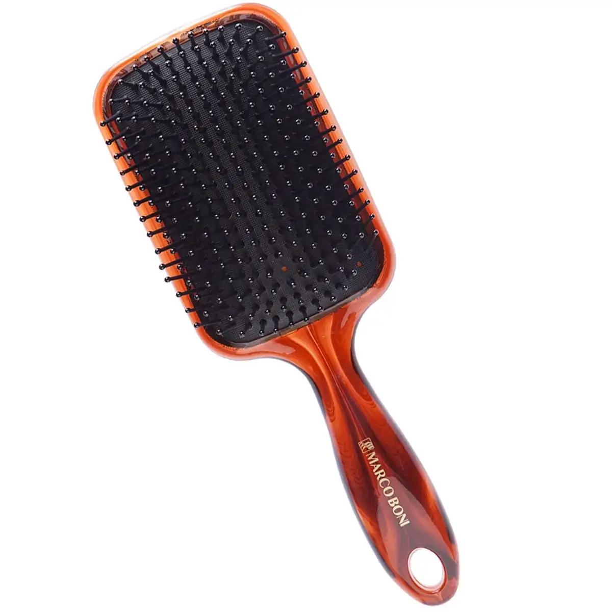 Escova De Cabelo Raquete Tartaruga Grande Deluxe Marco Boni