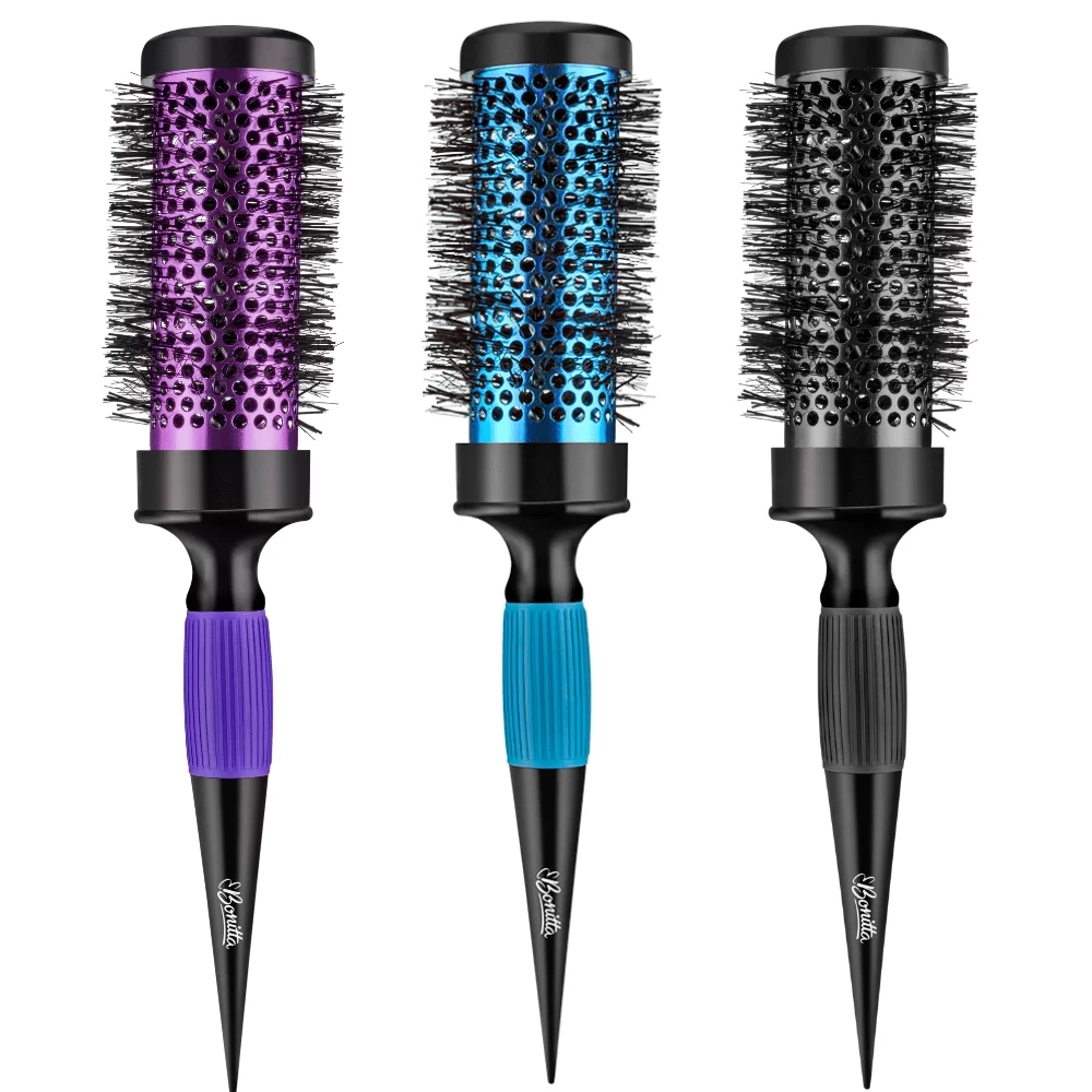 Escova De Cabelo Aluminio Marco Boni Pro Light Vazada 63mm 1un