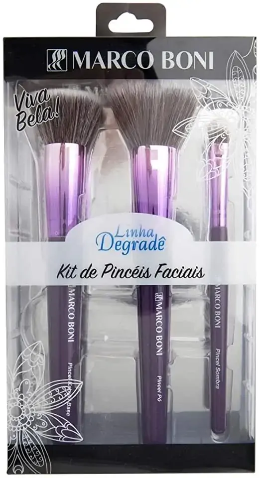 Kit Pinceis Faciais Degrade Marco Boni