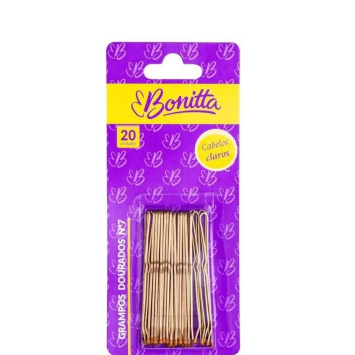 Grampo P/cabelo Marco Boni Acessorios Cabeleireiro Linha Bonitta N°7 Dourado 20un