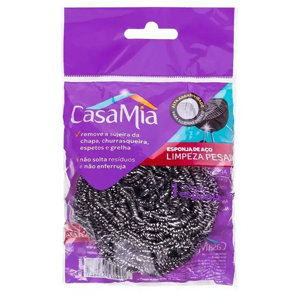 Esponja De Aço P/ Limpeza Pesada E Sujeiras Difíceis Casamia