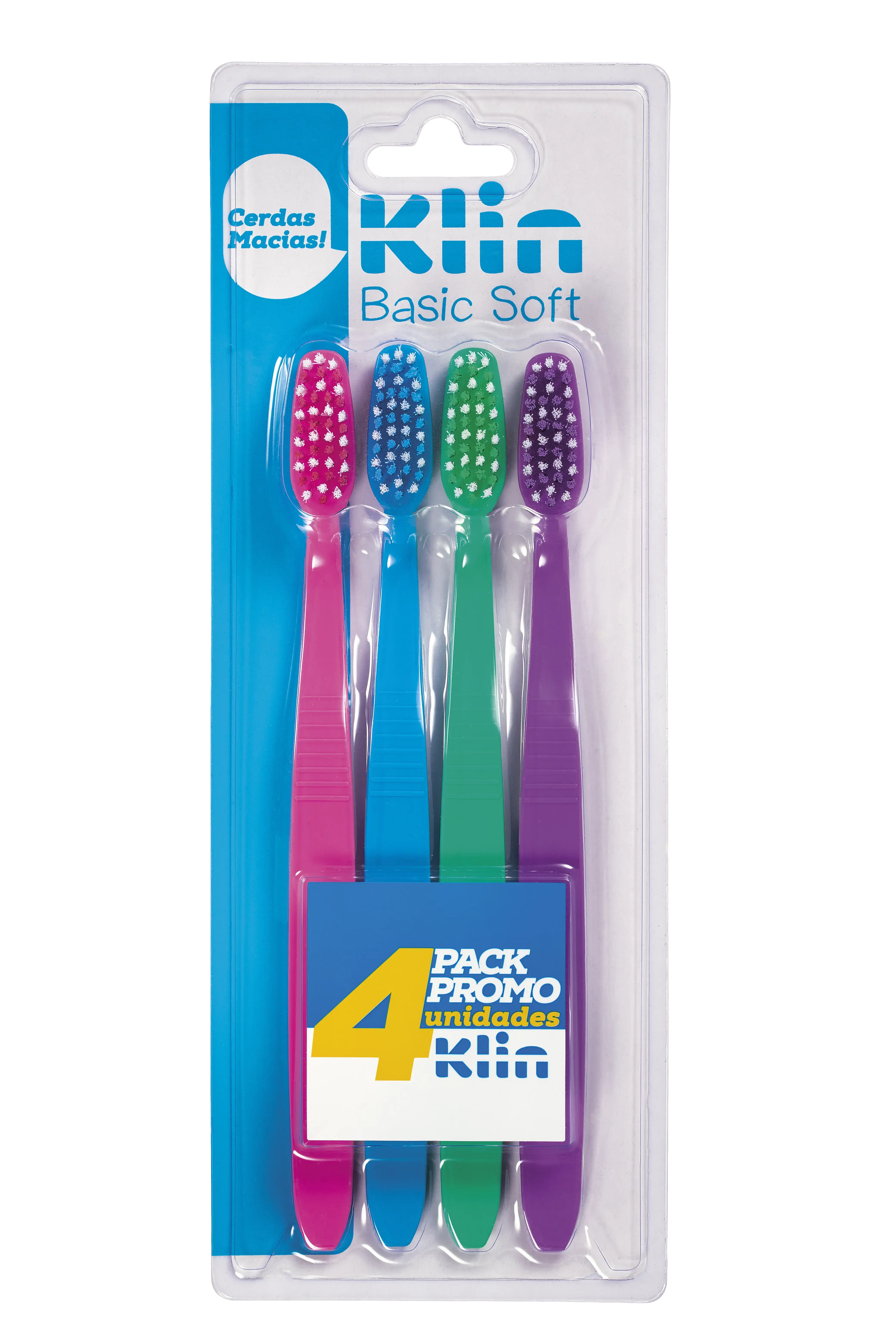 Kit 04 Unid. Escova Dental Basic Soft