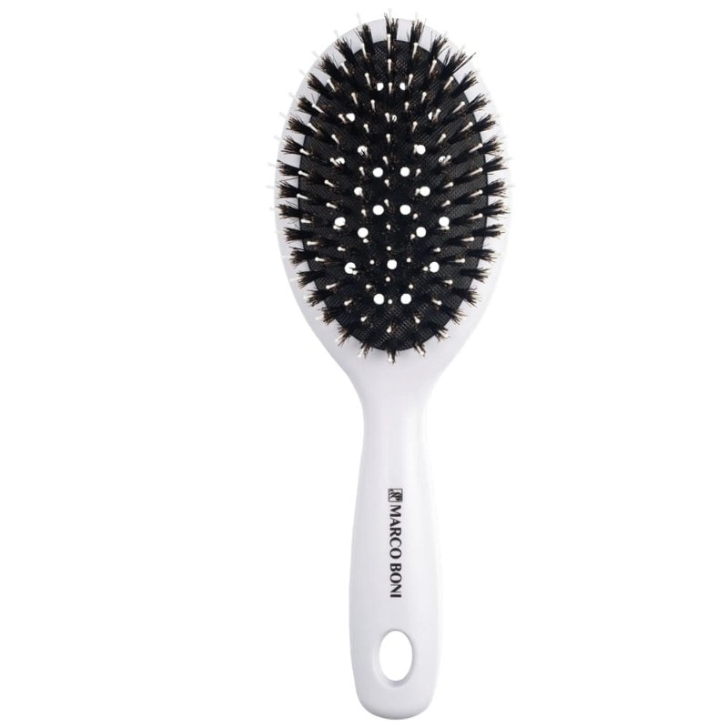 Escova De Cabelo Oval Black White Marco Boni Ref:7377