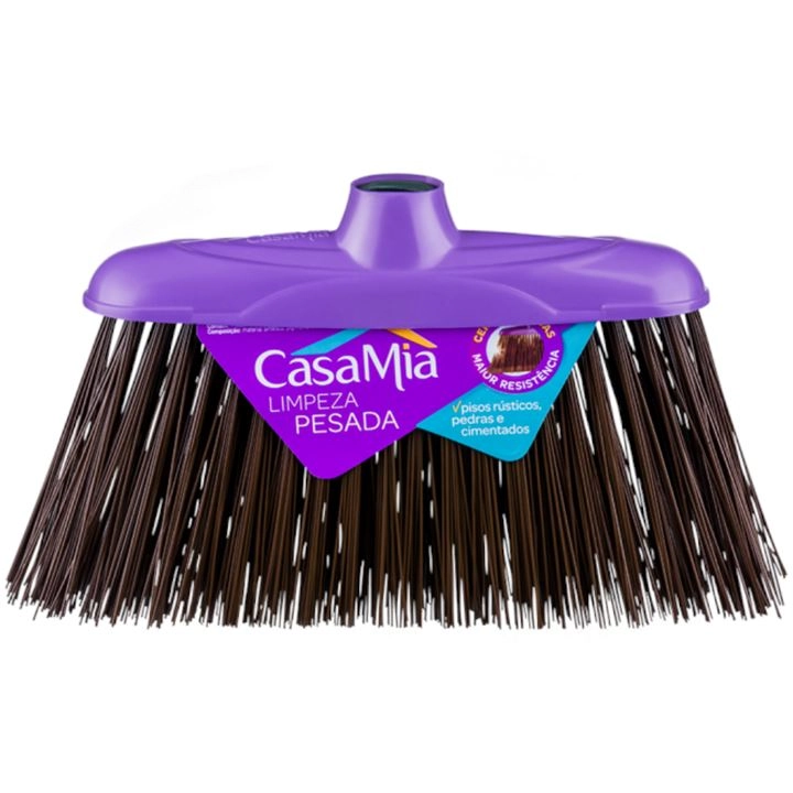 Vassoura Limpeza Pesada refil- Casa Mia