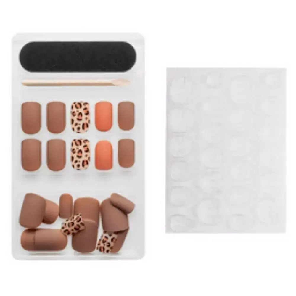 Kit Com 24 Unhas Postiças Autoadesivas Linha Bonitta