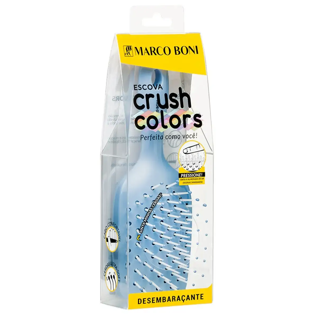 Escova De Cabelo Pequena Linha Crush Color Marco Boni