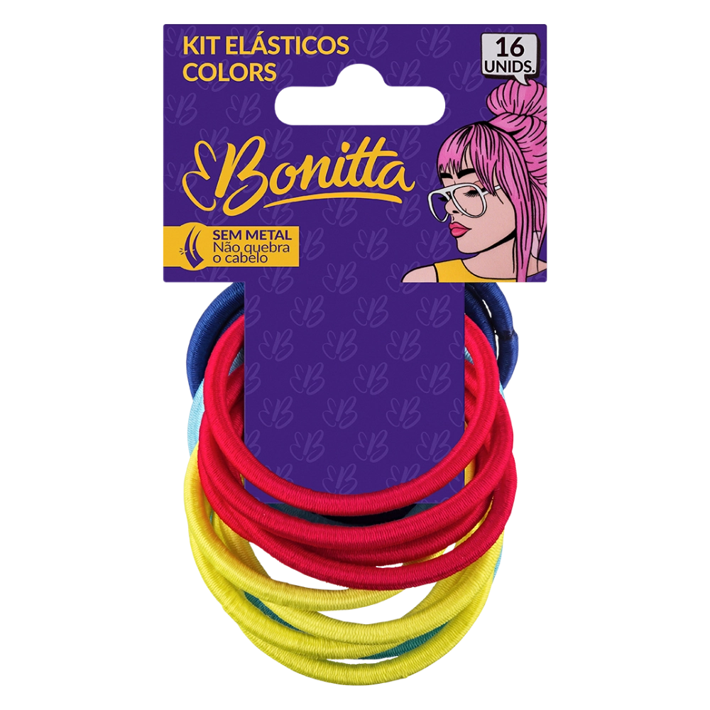 Kit Elasticos Bonita Colors C/16 Un