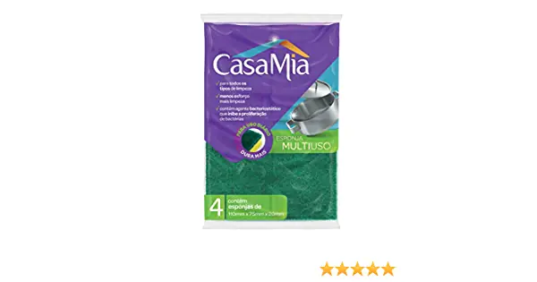 Esponja Multiuso Casa Mia 4pc Importado