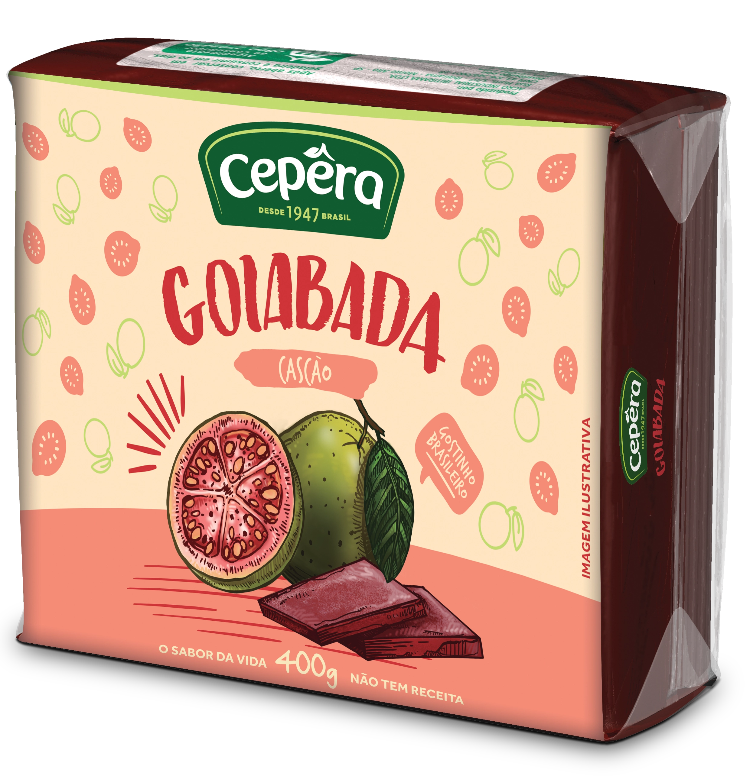 Goiabada Cascão Cepêra Pacote 400g