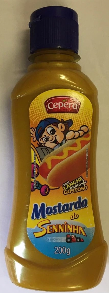 Mostarda Amarela Senninha Cepêra Squeeze 200g