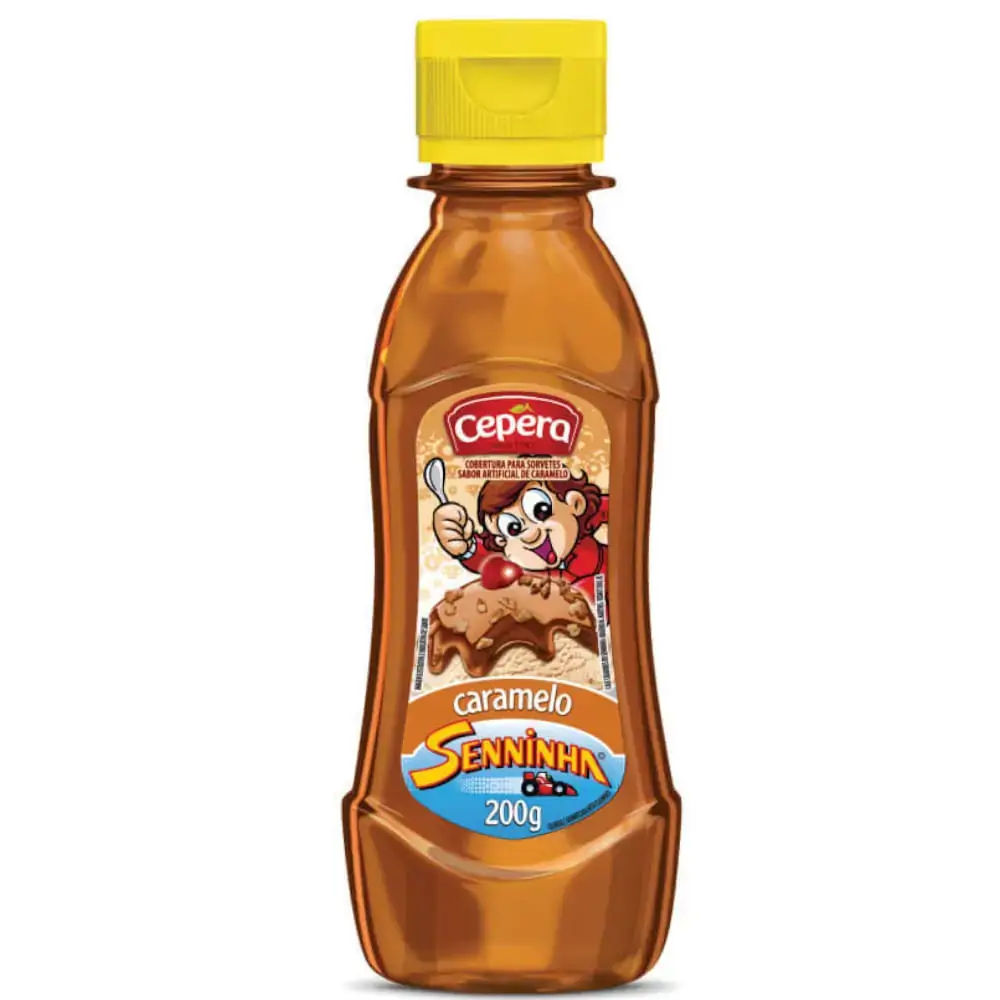 Cobertura Para Sorvete Caramelo Senninha Cepêra Squeeze 200g