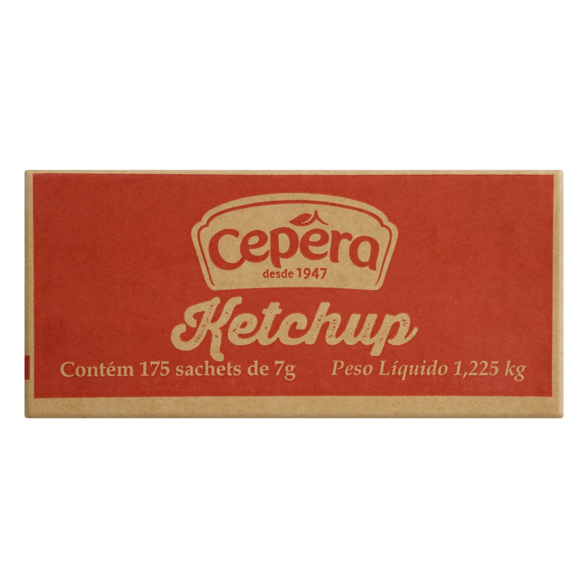 Ketchup Cepêra Caixa 1,225kg 175 Unidades