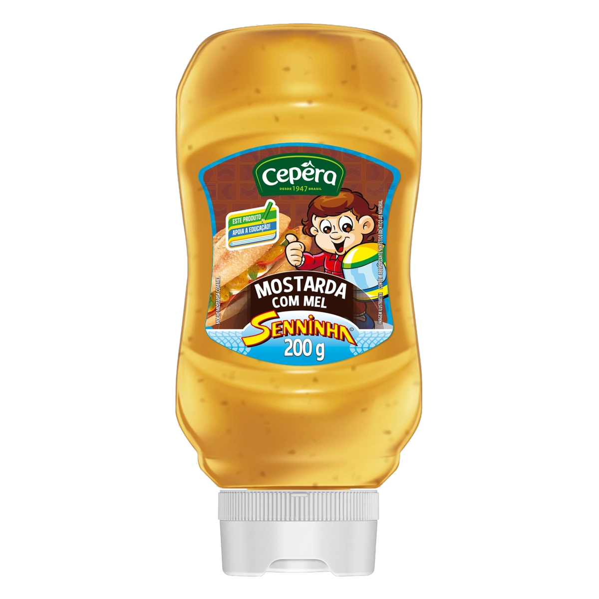 Mostarda Com Mel Senninha Cepêra Squeeze 200g
