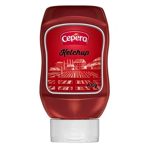 Kit Ketchup Original Sabores Cepêra 400g Grátis Molho De Pimenta Sriracha 130ml