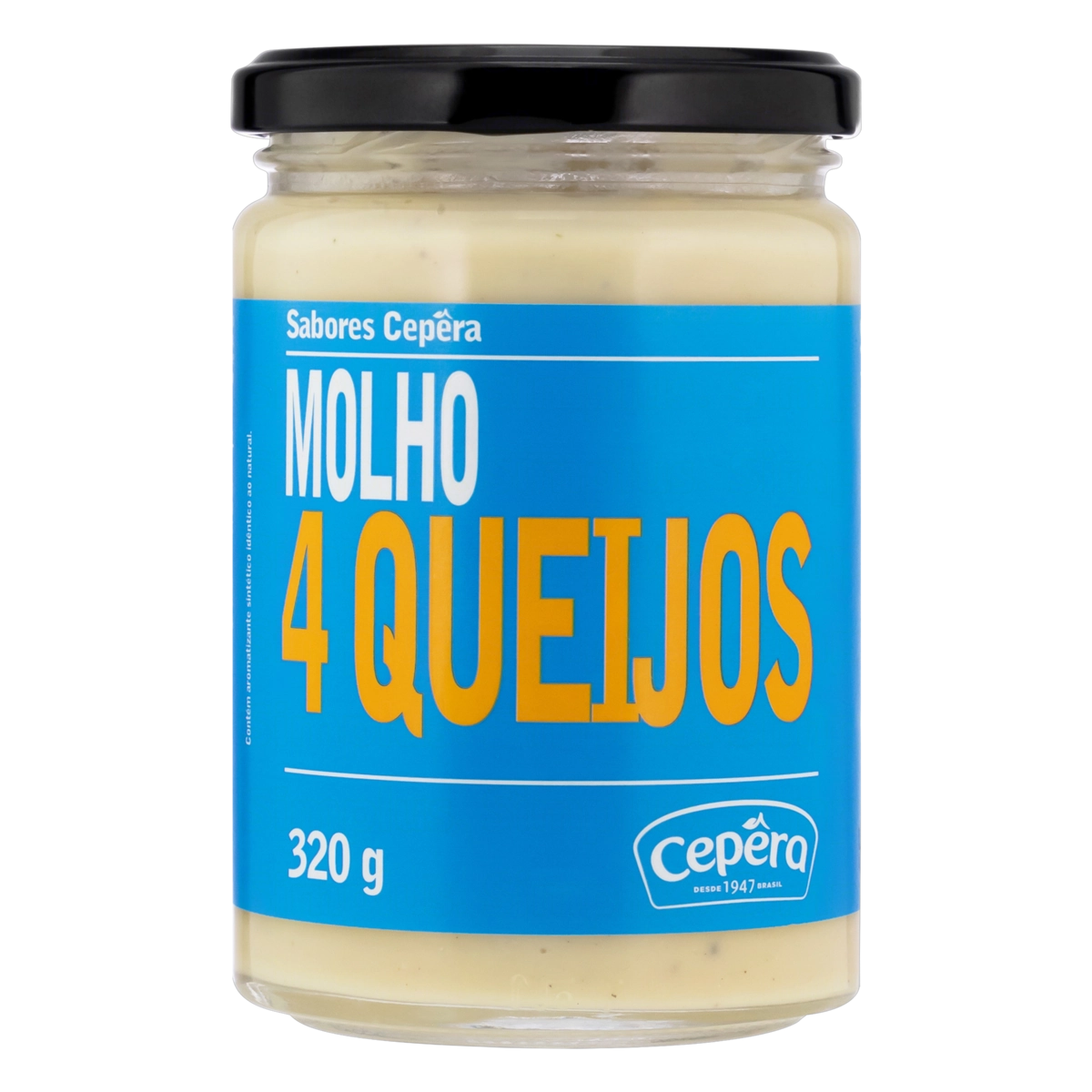 Molho 4 Queijos Sabores Cepêra Vidro 320g