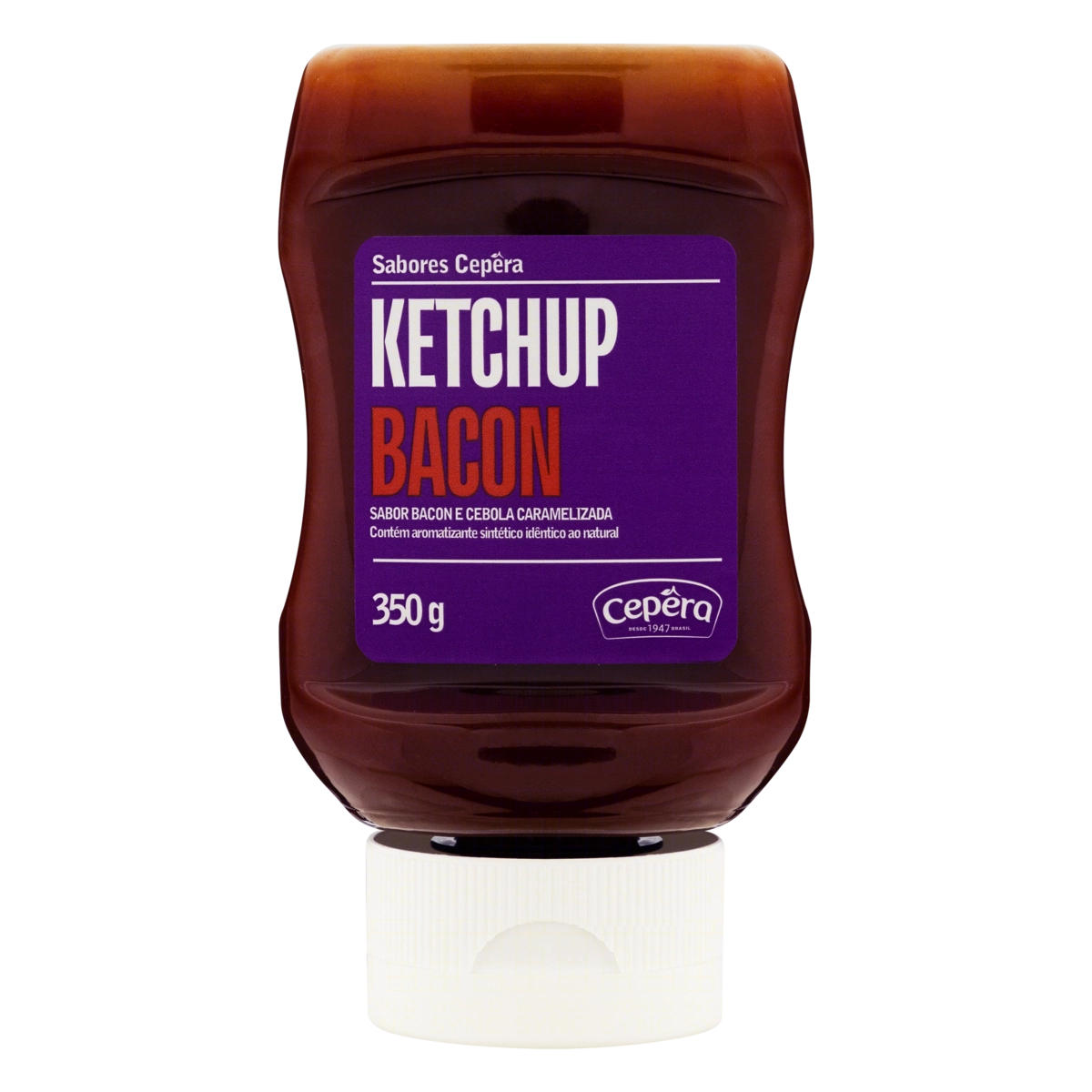 Ketchup Bacon Sabores Cepêra Squeeze 350g