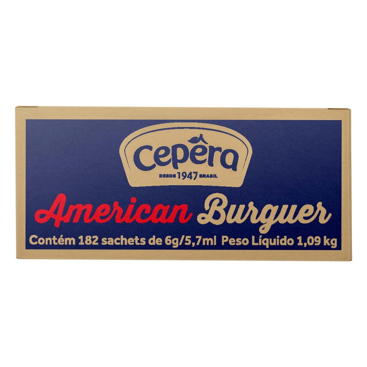 Molho American Burger Cepêra Caixa 1,09kg 182 Unidades